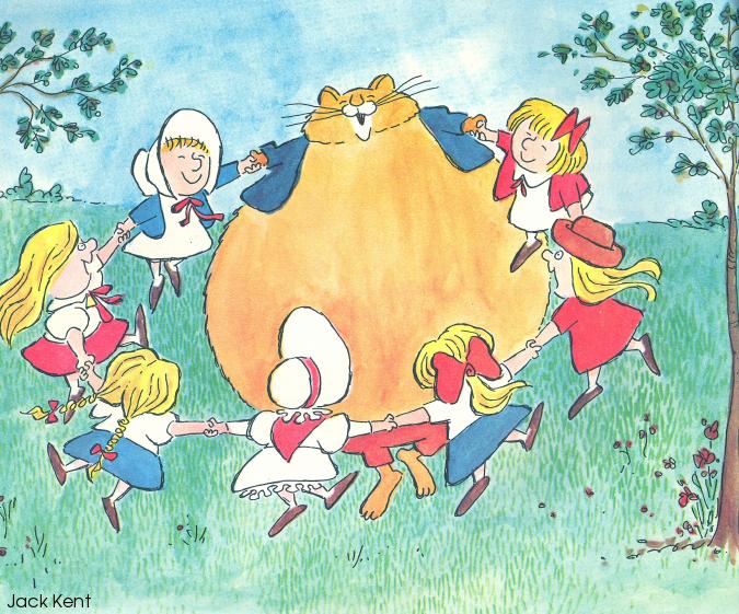Ring Around The Rosies Picture Book Woman