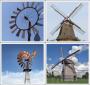 Four different windmills