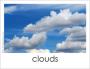 Clouds photo card