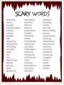 Scary words