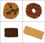 Four different varieties of cookies