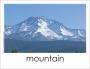 Mountain word card